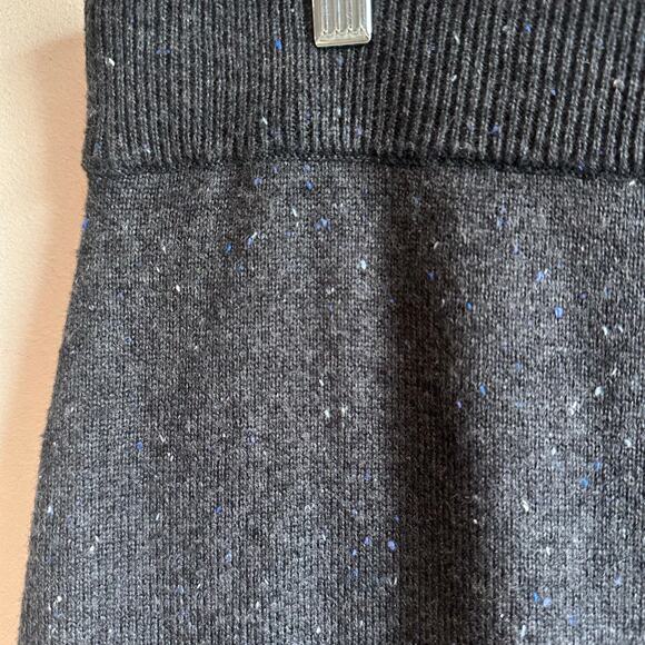 Talbots Knit Pull on Sweater Skirt Marled Gray XL - Picture 2 of 10